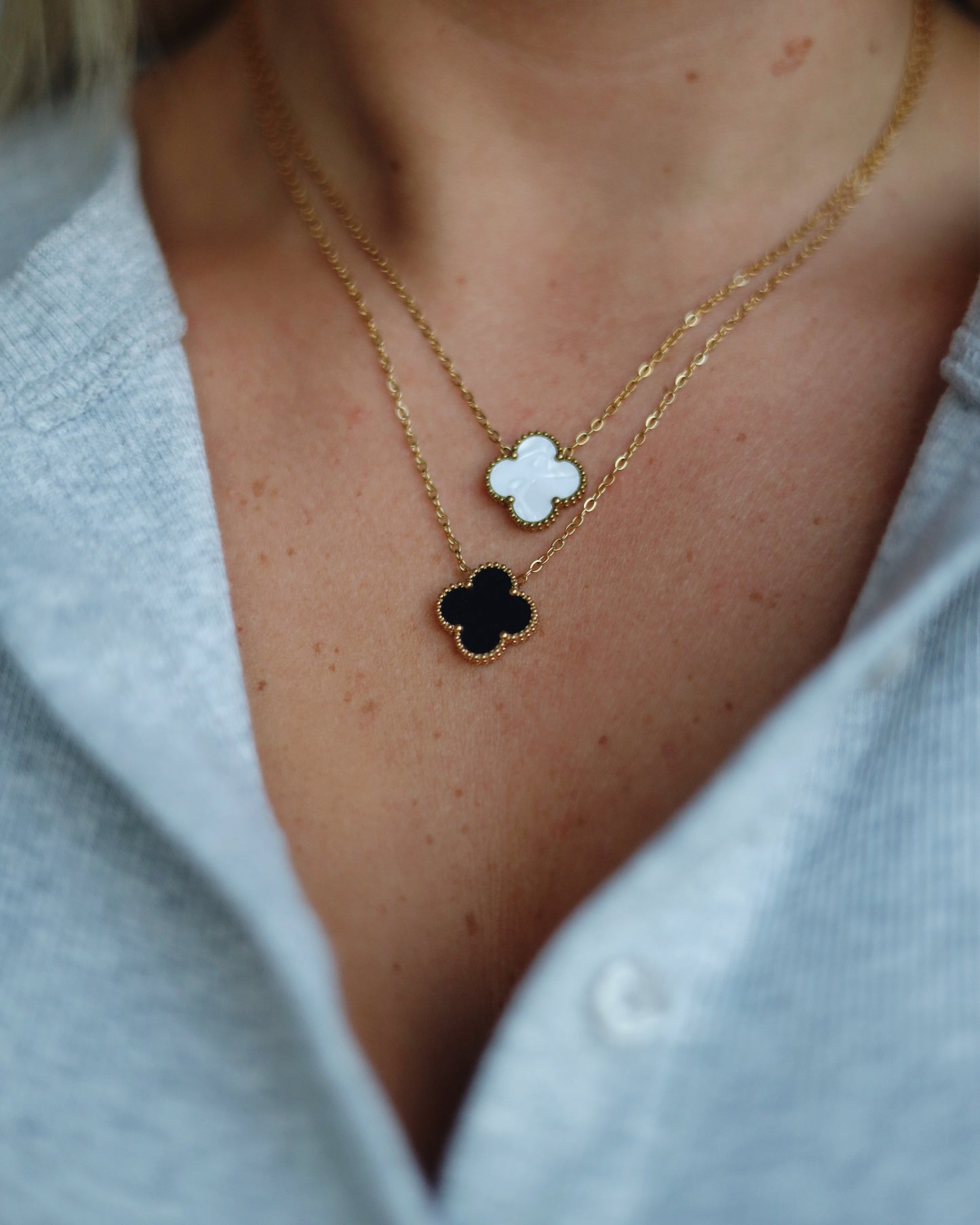 Clover Crystal Necklace