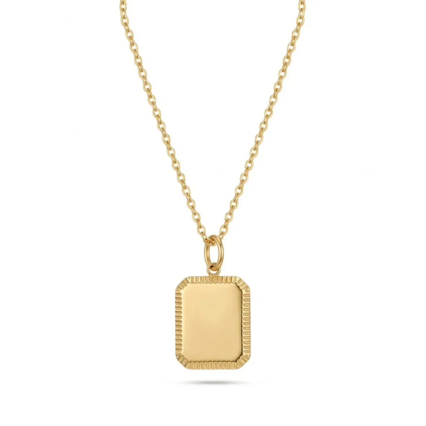 Mika Custom Engraved Necklace – Gold