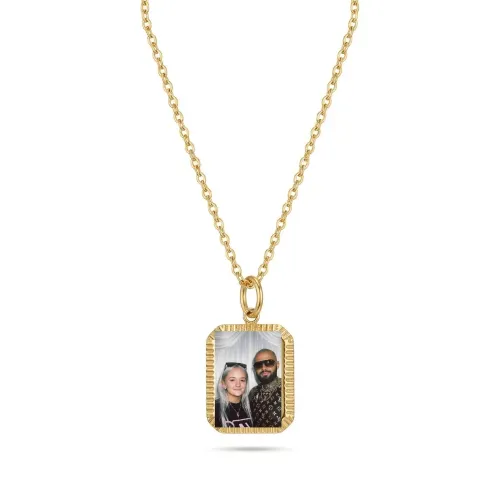 Mika Custom Engraved Necklace – Gold