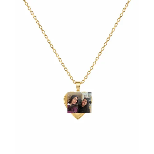 Aiko Custom Engraved Locket – Gold