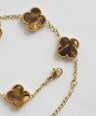 Brown Pearl Clover Bracelet