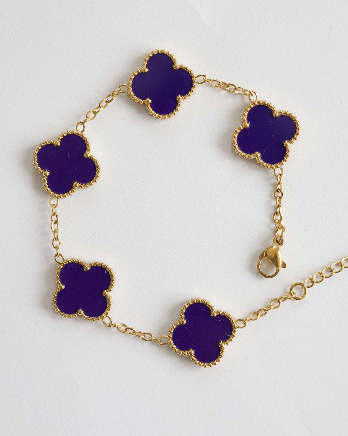 Blue Clover Bracelet