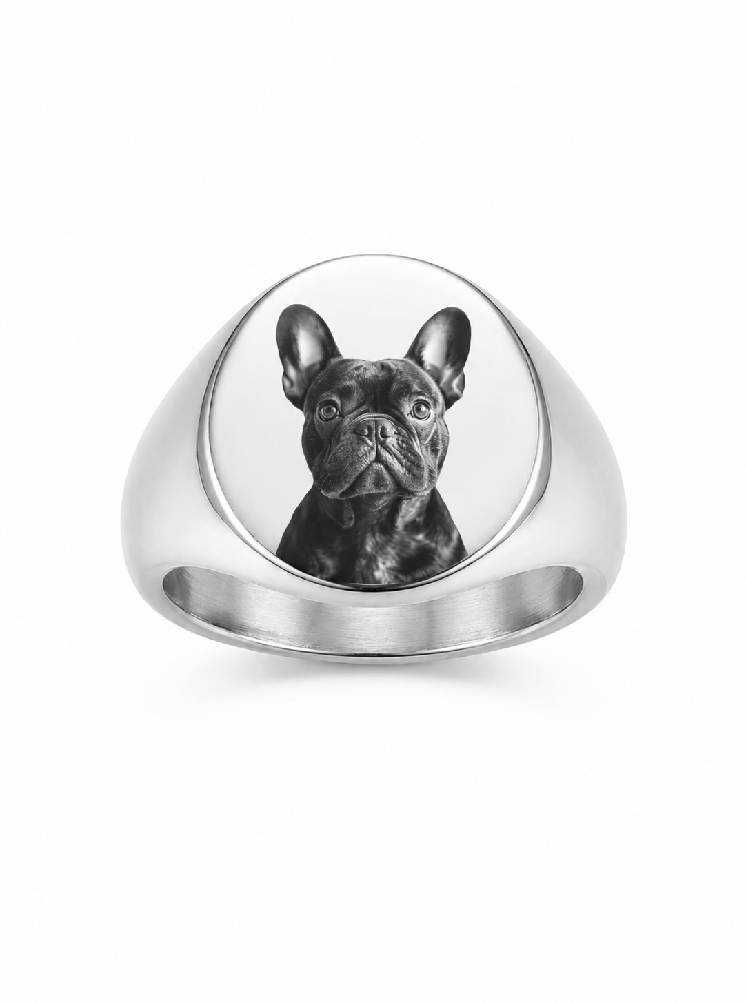 Arlo Custom Engraved Signet Ring – Silver
