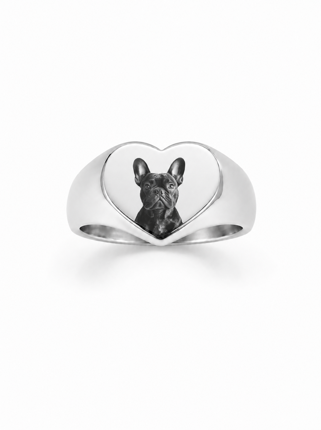 Alfie Custom Engraving Signet Ring Silver