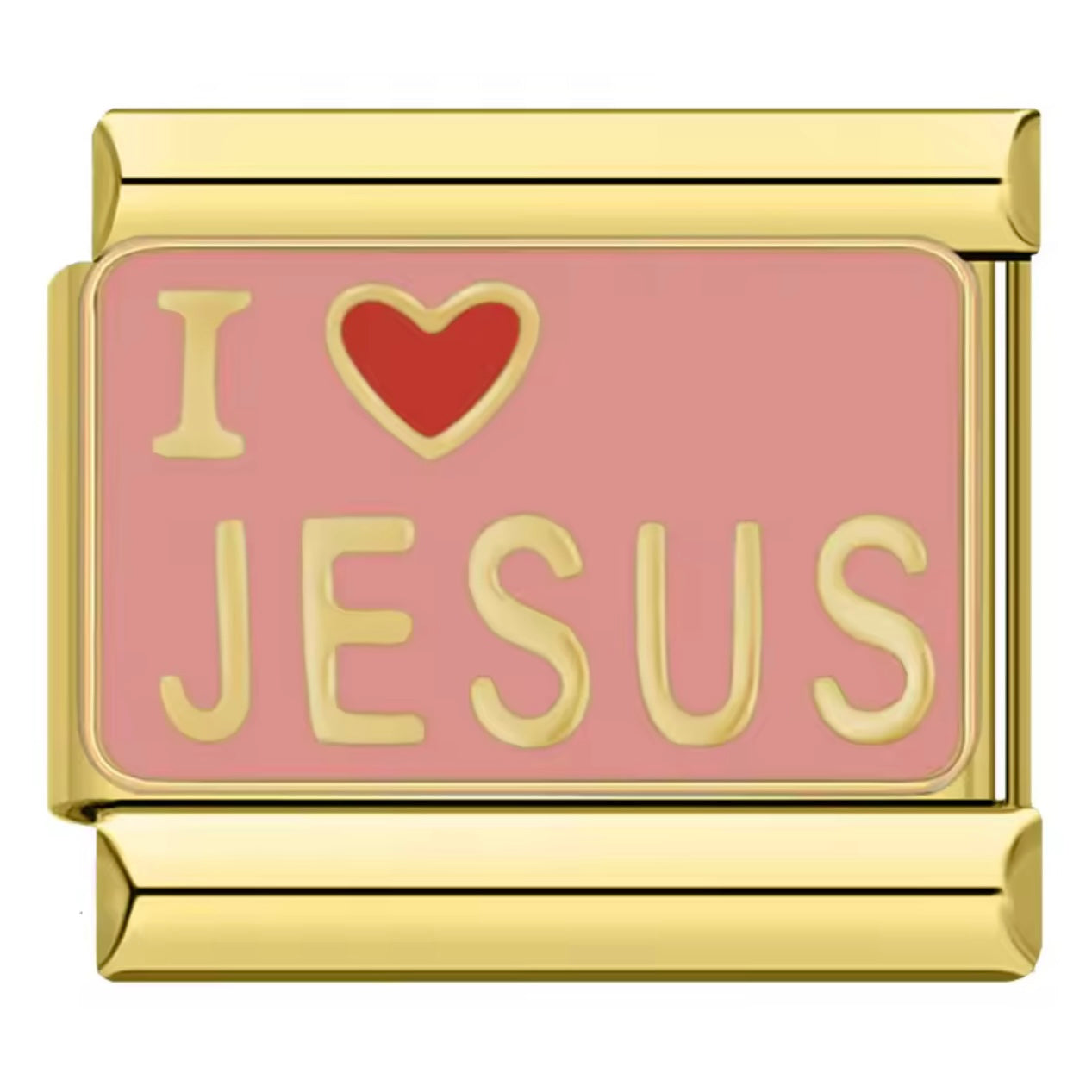 Love Jesus Pink - Italian Charm