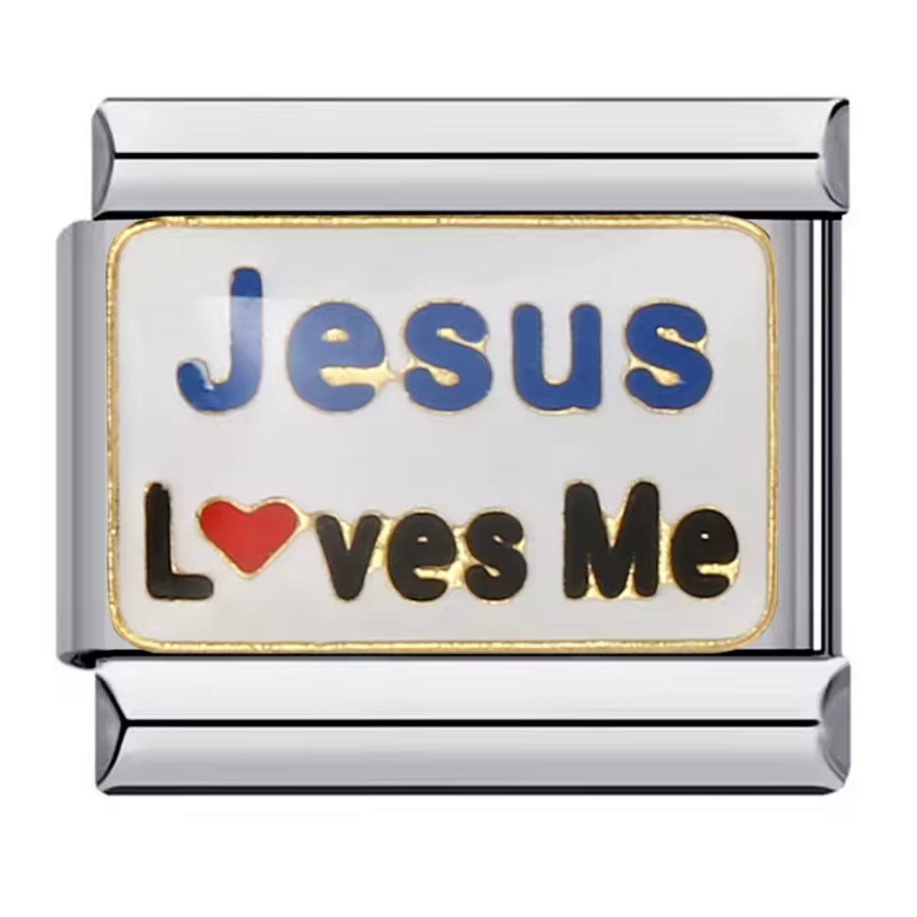 Jesus Loves Me - Italian Charm
