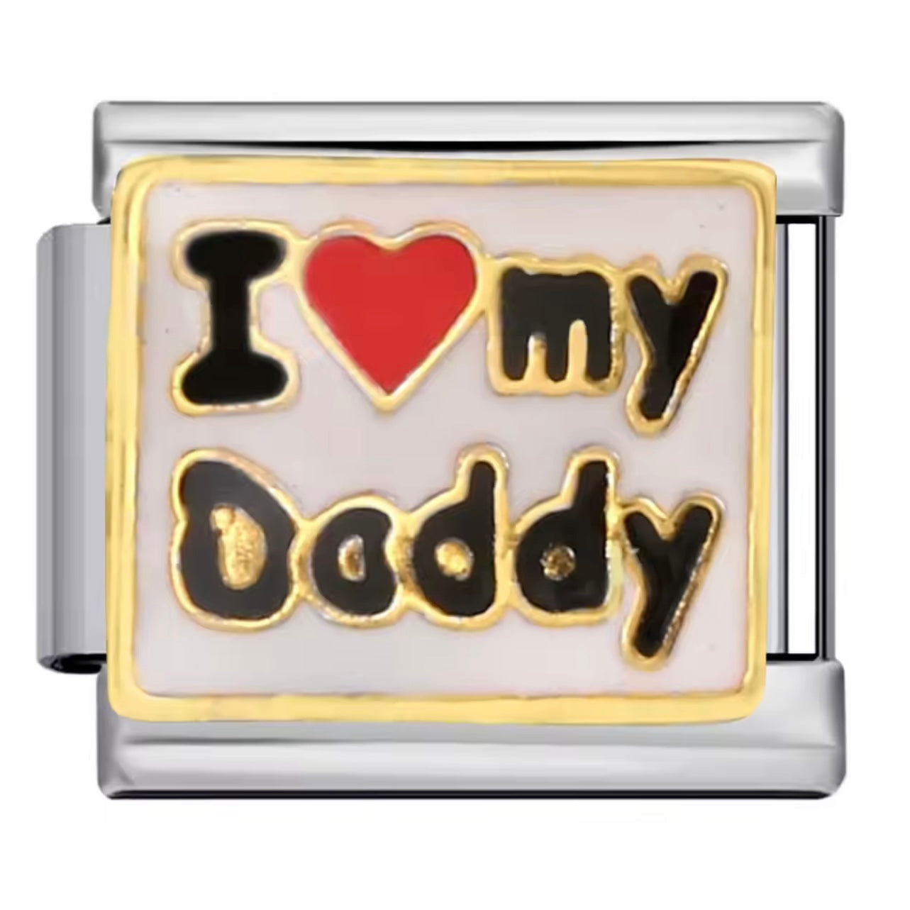 I Heart Daddy - Italian Charm